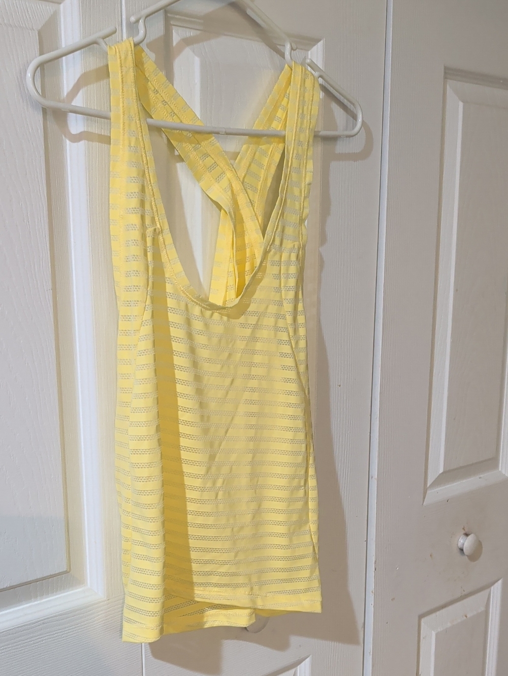 Women’s Ziya Yellow Striped Racerback Tank Top